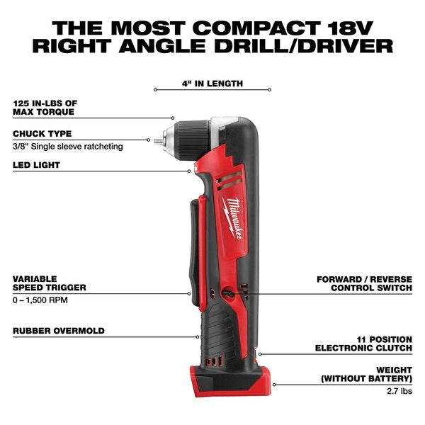 M18 Cordless Right Angle Drill