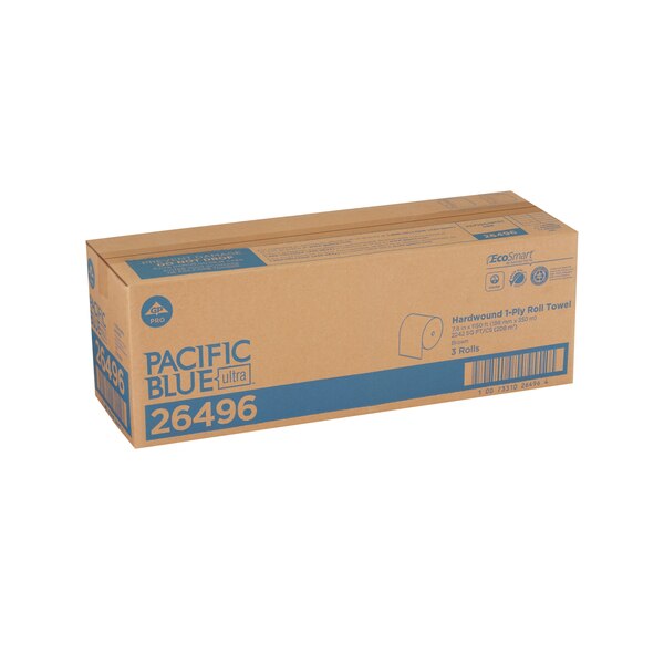 Pacific Blue Ultra Hardwound Paper Towels, 1, 1, 1150 ft, Brown, 3 PK