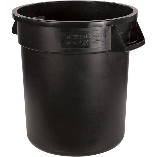 10 gal Round Trash Can, Black