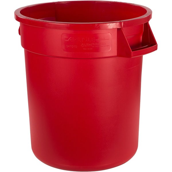 10 gal Round Trash Can, Red