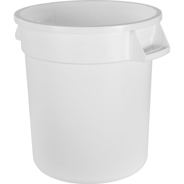 10 gal Round Trash Can, White