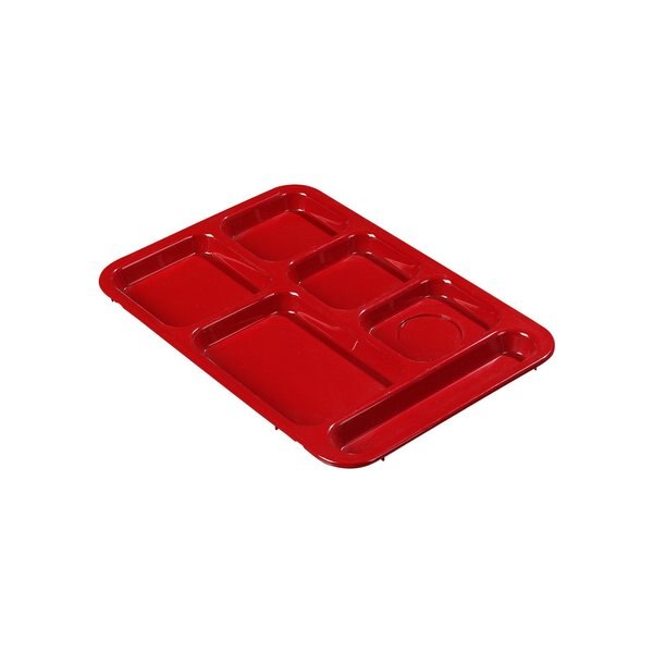 Right-Hand Compartment Tray, Red, PK24