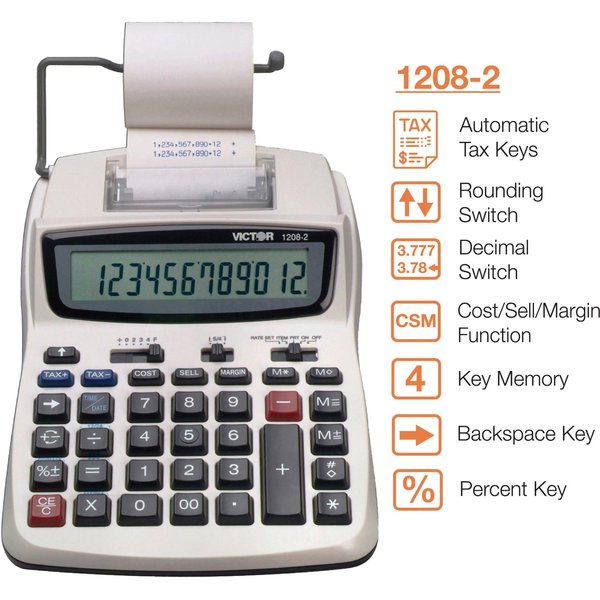 Portable Calculator, LCD, 12 Digits