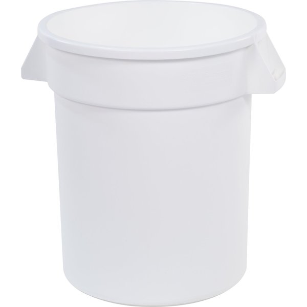 20 gal Round Trash Can, White