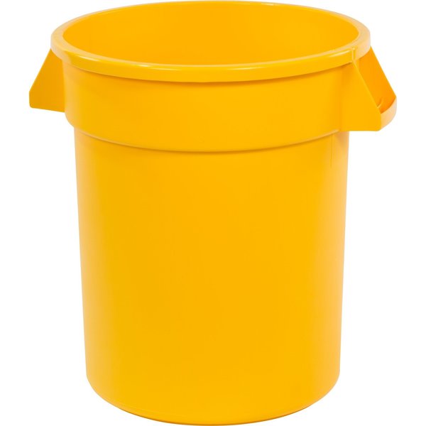 20 gal Round Trash Can, Yellow
