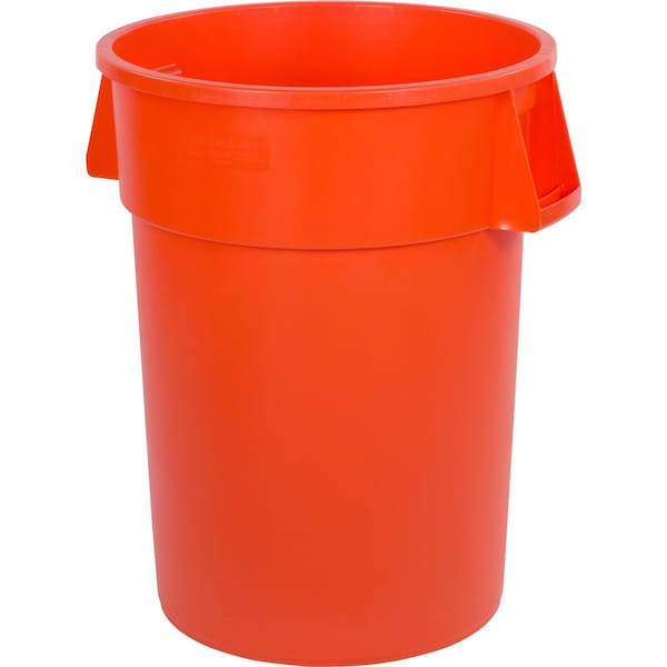 44 gal Round Trash Can, Orange