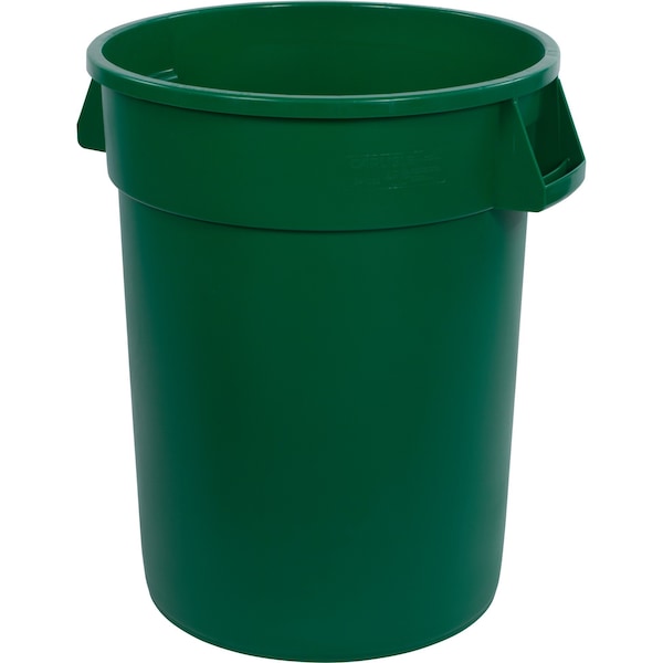 32 gal Round Trash Can, Green