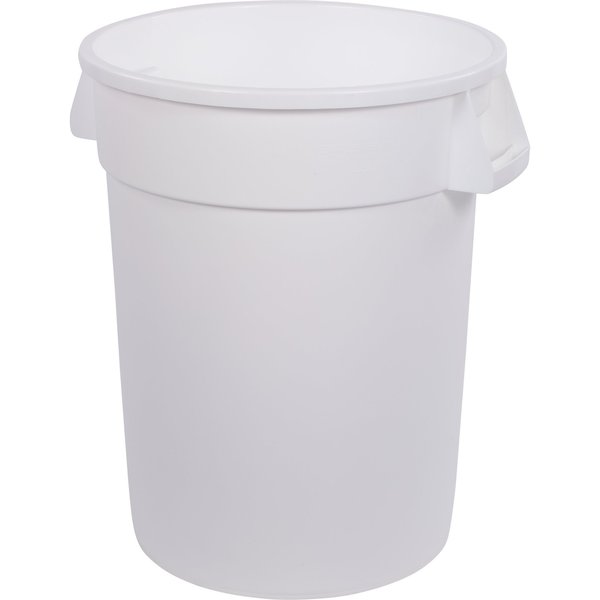 32 gal Round Trash Can, White