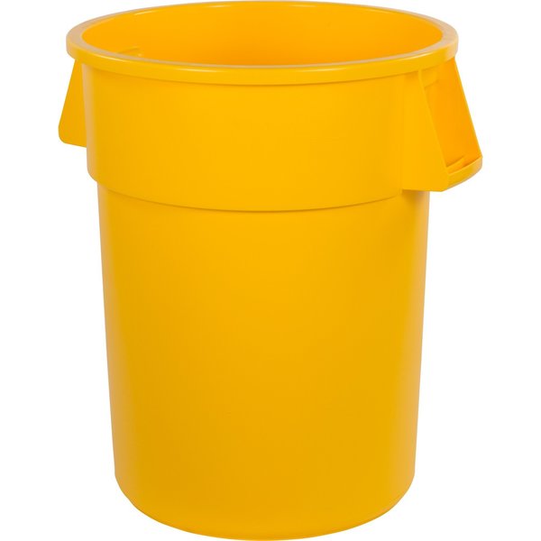 55 gal Round Trash Can, Yellow