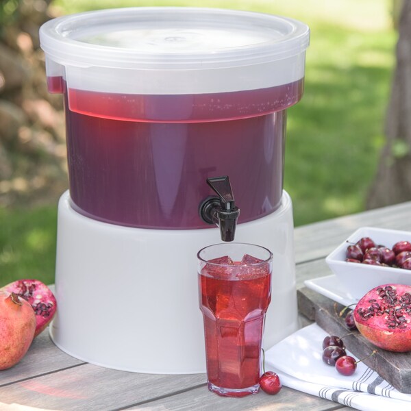 Round Dispenser, 3 gal., See-Thru