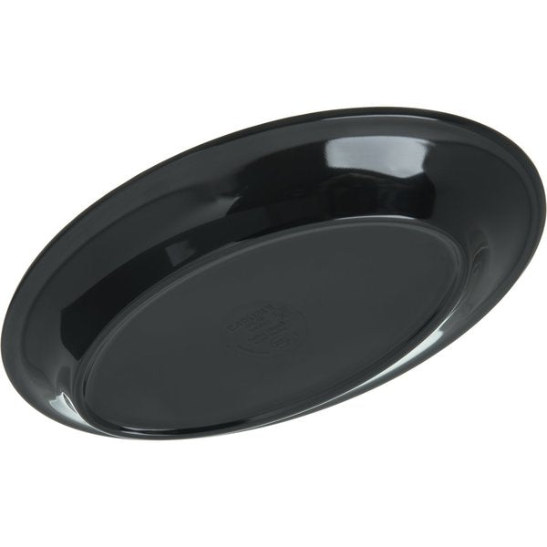 Mlmn Ovl Platter Tray, 9.25x6.25, Blk, PK24