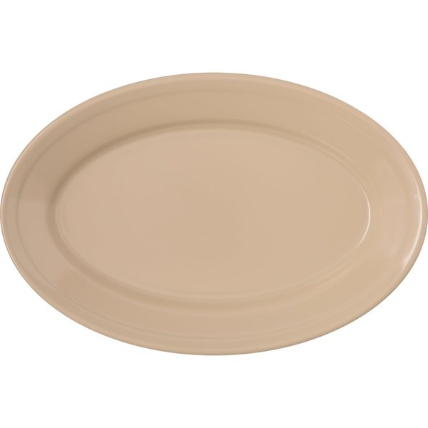 Mlmn Ovl Platter Tray, 9.25x6.25, Tan, PK24