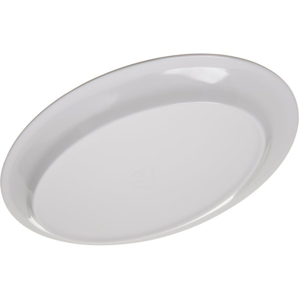 Mlmn Ovl Platter Tray, 12x8.5, Wht, PK24