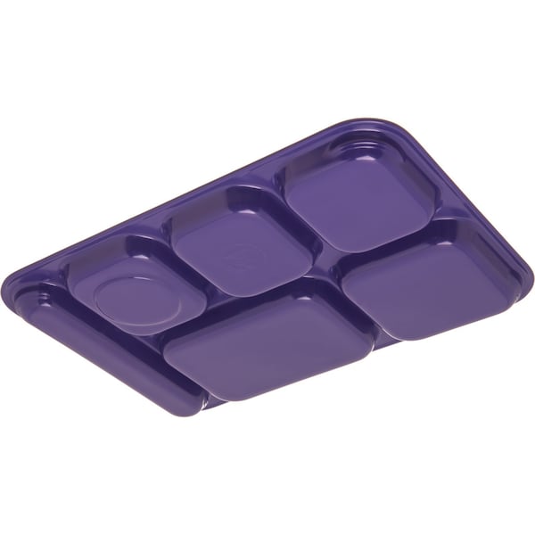 Right Hand 6 Comp Tray, Purple, PK12