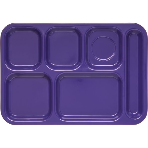 Right Hand 6 Comp Tray, Purple, PK12