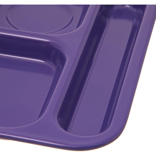 Right Hand 6 Comp Tray, Purple, PK12