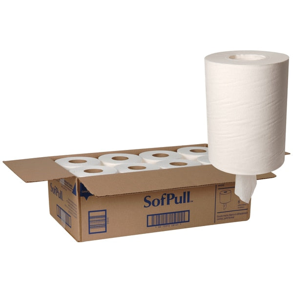 Soffpull Center Pull Paper Towels, 1, 275, 160 ft, White, 8 PK