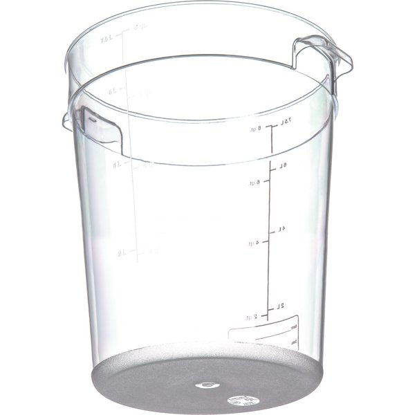 Round Container, 8 qt., Clr, PK12