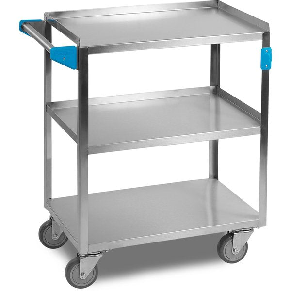 SS Utility Cart, 3 Shelf, 500 lb., 15.5x24