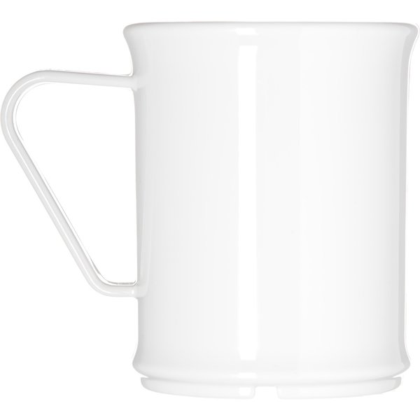 Polycarbon Handled Mug, 9.6 oz., Wht, PK48