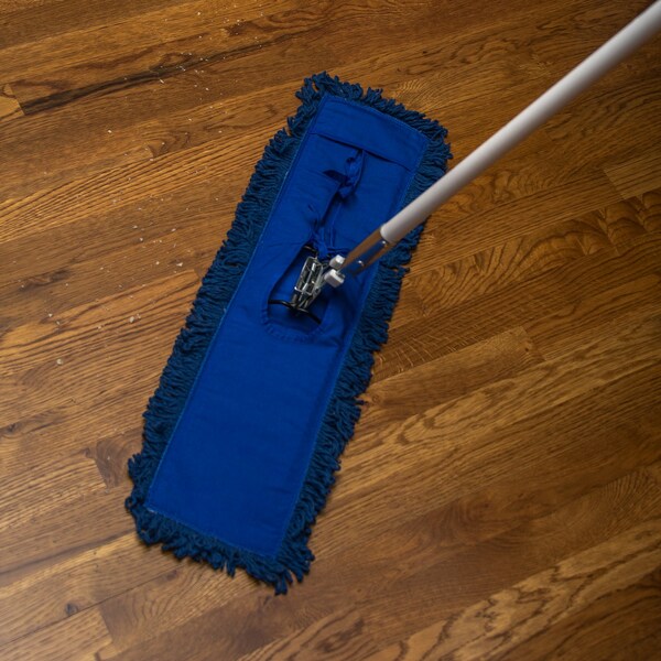 5 in x 24 in Launderable Dust Mop, Blue, PK12