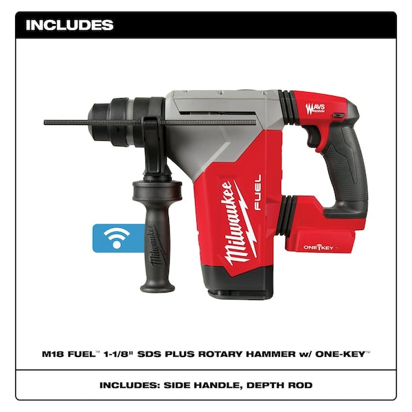M18 FUEL 1-1/8 in. SDS-Plus Rotary Hammer with ONE-KEY (Tool Only)