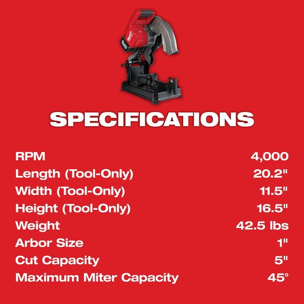 M18 FUEL 14 in. Abrasive Chop Saw (Tool Only)