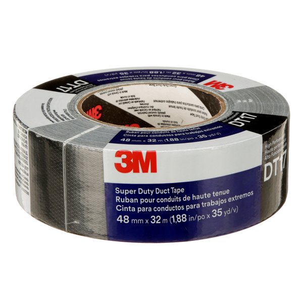 Duct Tape, Black, 17 mil, 32m L x 48mm W