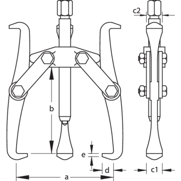 Puller, 2-Arm Pattern, 220 x 170mm