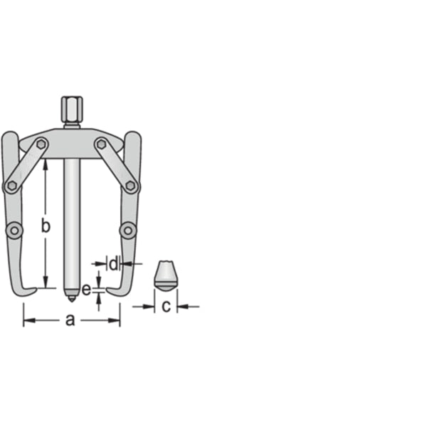 Puller, 2-Arm Pattern, 200 x 210mm