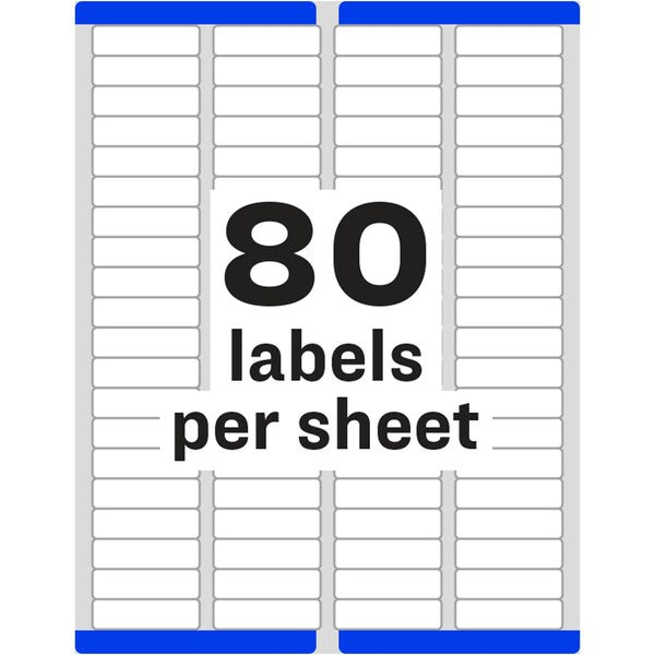 AveryÂ® Easy PeelÂ® Return Address Labels for Laser Printers 5267, 1/2
