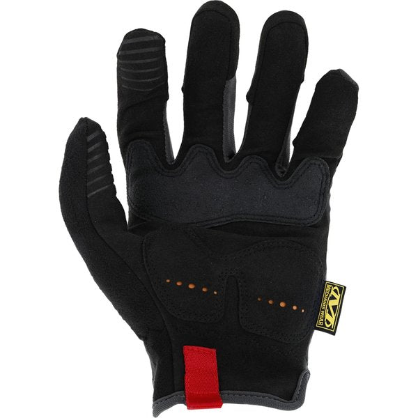Mechanics Impact Gloves, XL, Black/Gray, Reinforced Palm, Trek Dry(R)/TPR
