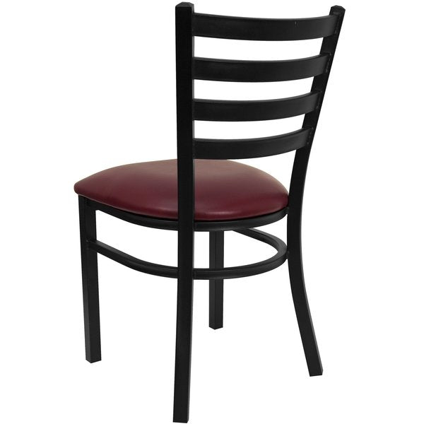 Black Ladder Chair-Burg Seat