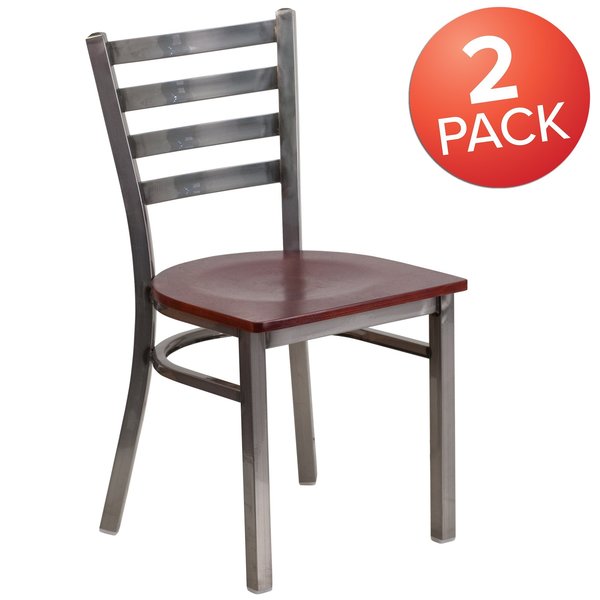 Clear Ladder Chair-Mah Seat