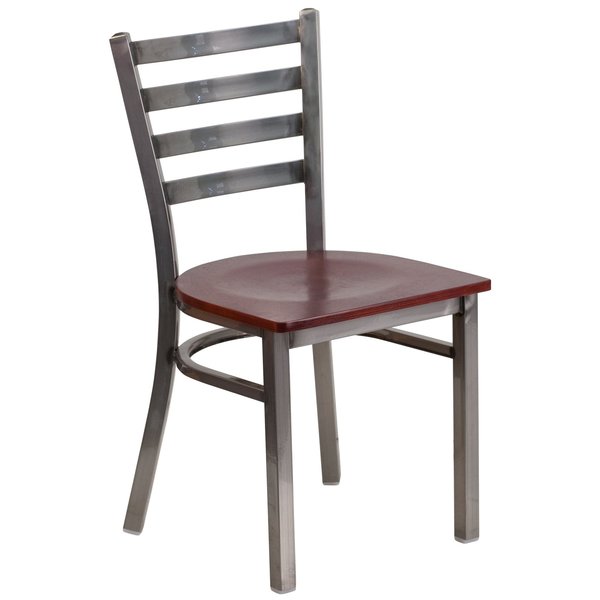 Clear Ladder Chair-Mah Seat
