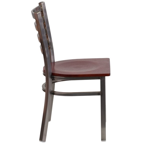 Clear Ladder Chair-Mah Seat
