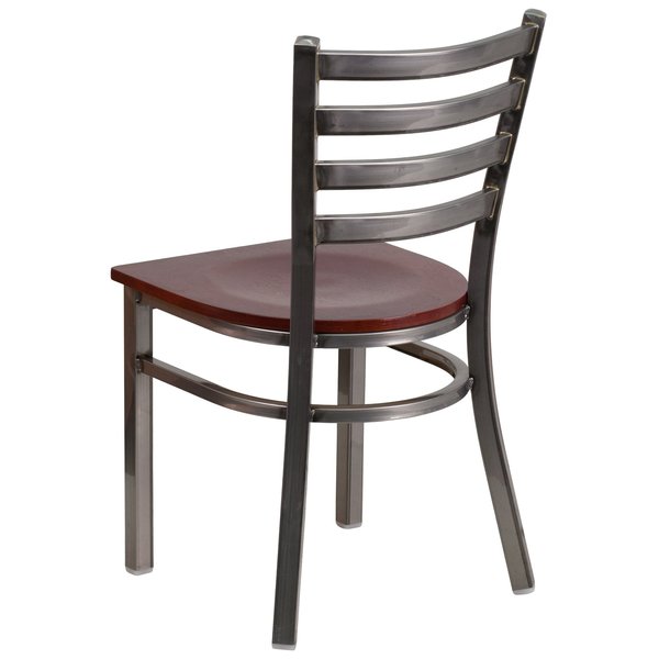 Clear Ladder Chair-Mah Seat