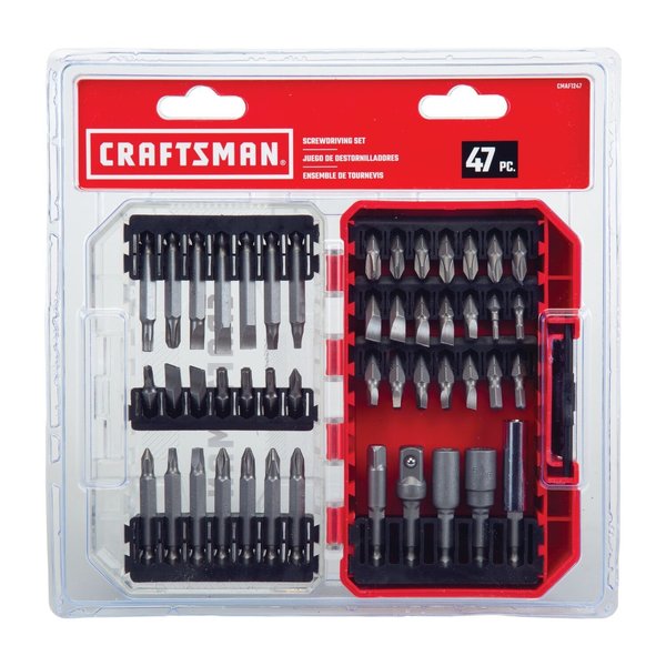 Multi-Bit Screwdriver Set, Steel, 47 pcs.