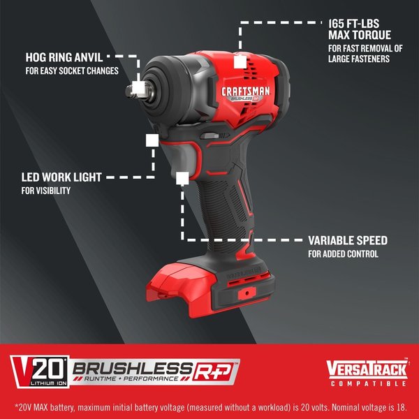 Cordless Impact Wrench, 3/8