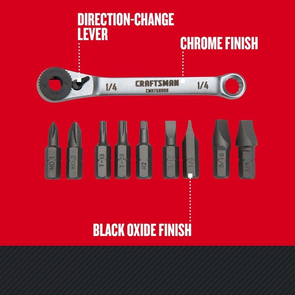 Ratcheting Offset Multi-Bits Screwdriver
