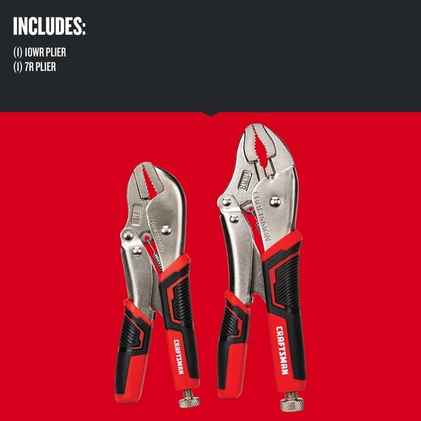 Locking Pliers Set Fast Release, 2 pc