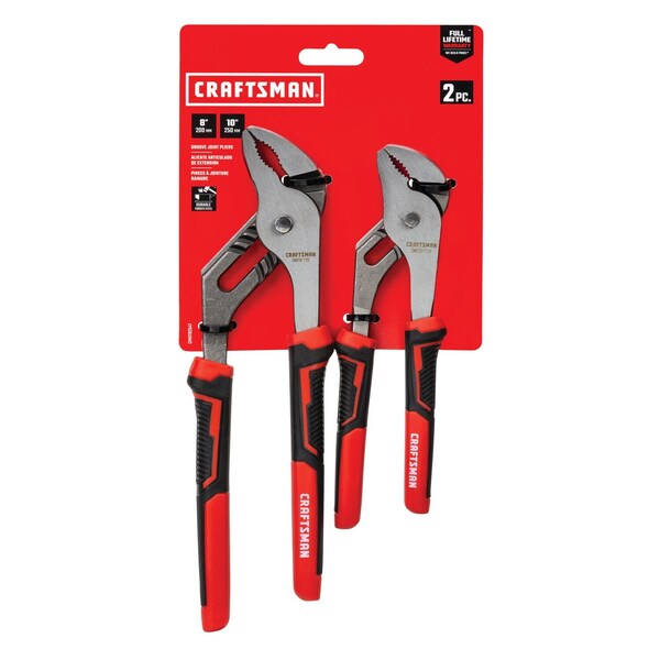 Groove Joint Plier Set, Flat Jaw, 10