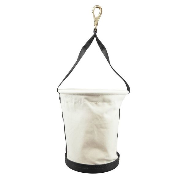 Tapered Wall Bucket, #6 Canvas, Off- White, 13