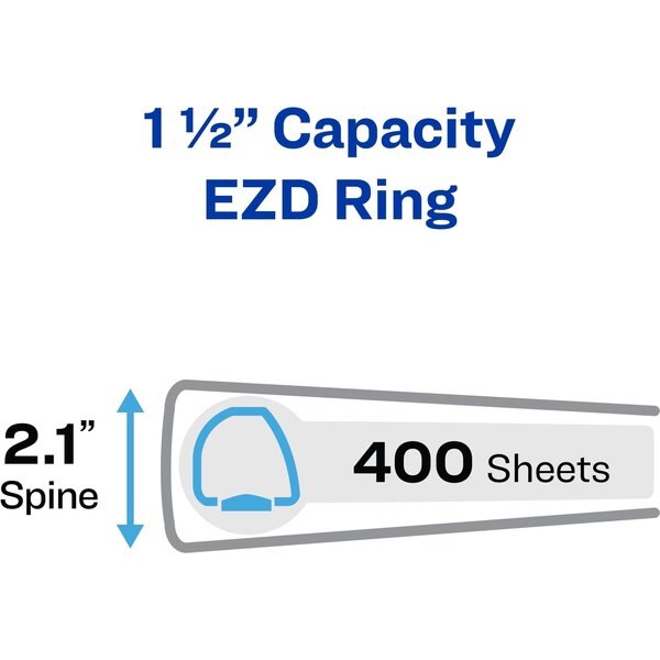 Heavy-Duty Industrial SDS Binder, 1-1/2