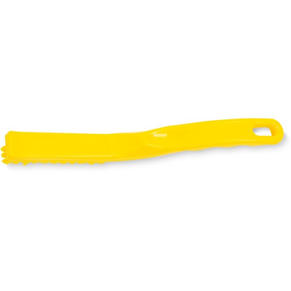 0.88 in W Detail Brush, Yellow, Polypropylene