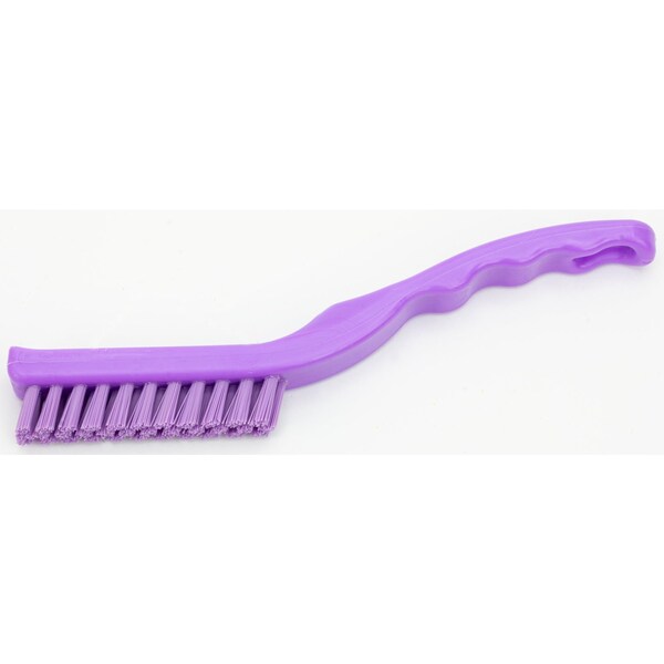 0.88 in W Detail Brush, Purple, Polypropylene