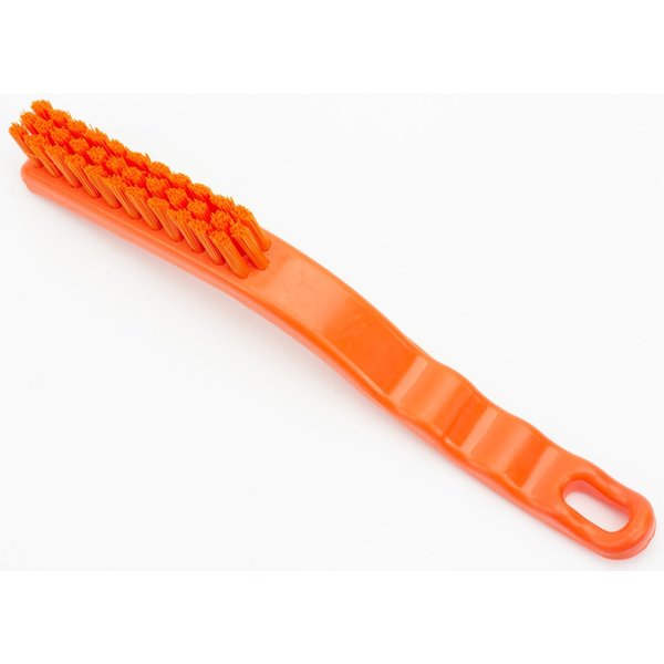 0.88 in W Detail Brush, Orange, Polypropylene
