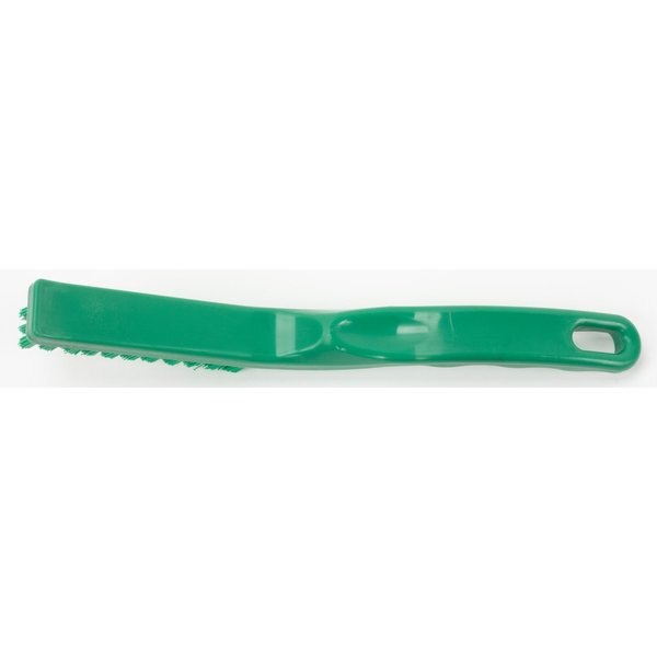 0.88 in W Detail Brush, Green, Polypropylene
