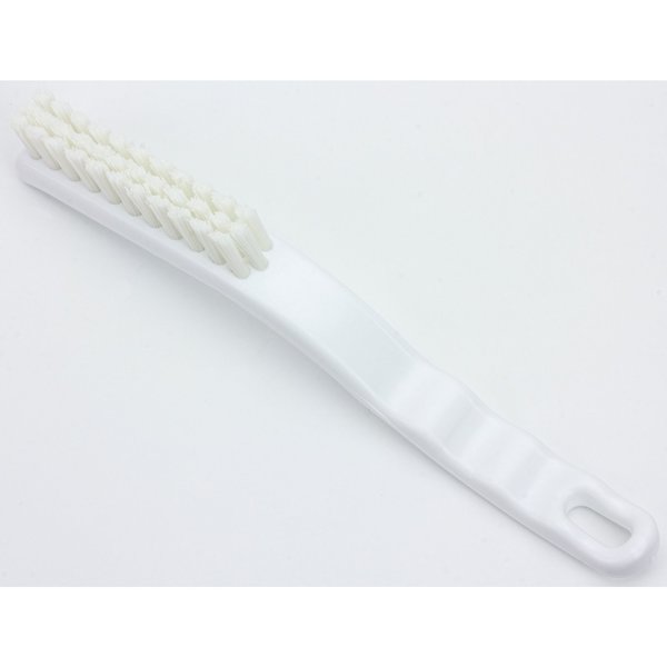 0.88 in W Detail Brush, White, Polypropylene