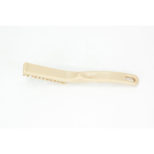 0.88 in W Detail Brush, Tan, Polypropylene